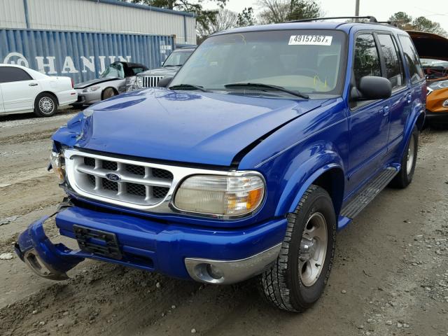 1FMZU32EXXZA30744 - 1999 FORD EXPLORER BLUE photo 2