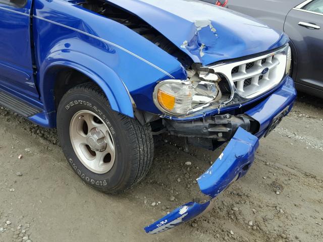 1FMZU32EXXZA30744 - 1999 FORD EXPLORER BLUE photo 9