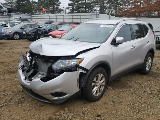 5N1AT2MV3EC873756 - 2014 NISSAN ROGUE S SILVER photo 2