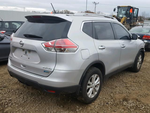 5N1AT2MV3EC873756 - 2014 NISSAN ROGUE S SILVER photo 4