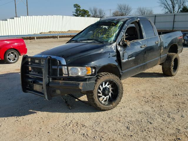3D7KS28C75G764062 - 2005 DODGE RAM 2500 S BLACK photo 2
