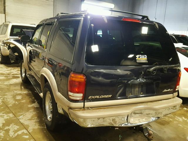 1FMZU84P4YZB49838 - 2000 FORD EXPLORER E BLUE photo 3