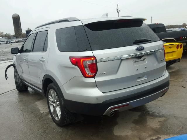 1FM5K7D8XGGD33568 - 2016 FORD EXPLORER X SILVER photo 3