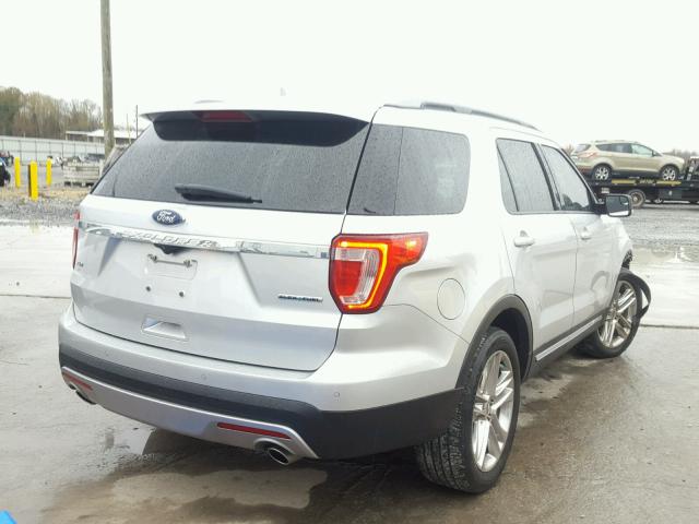 1FM5K7D8XGGD33568 - 2016 FORD EXPLORER X SILVER photo 4