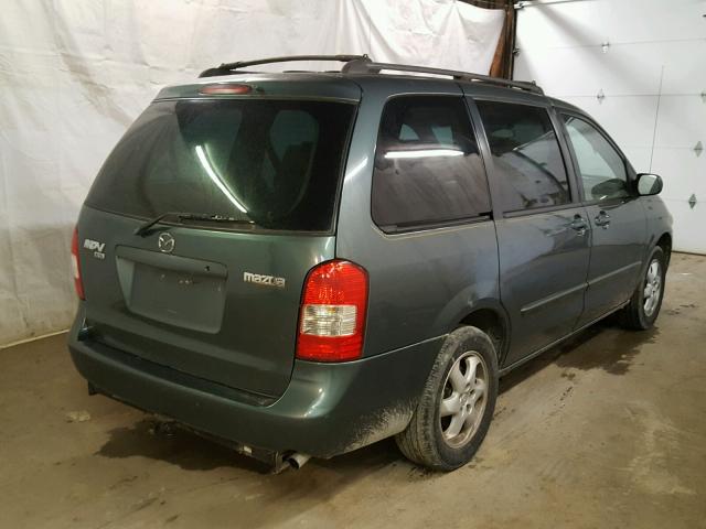 JM3LW28G9Y0158719 - 2000 MAZDA MPV WAGON GREEN photo 4