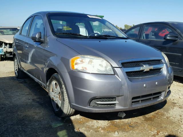 KL1TD56E19B600181 - 2009 CHEVROLET AVEO LS GRAY photo 1