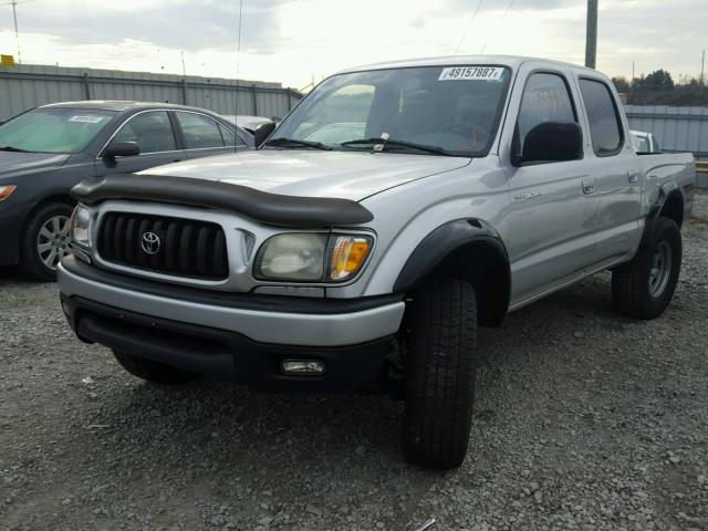 5TEGN92NX3Z176491 - 2003 TOYOTA TACOMA DOU SILVER photo 2