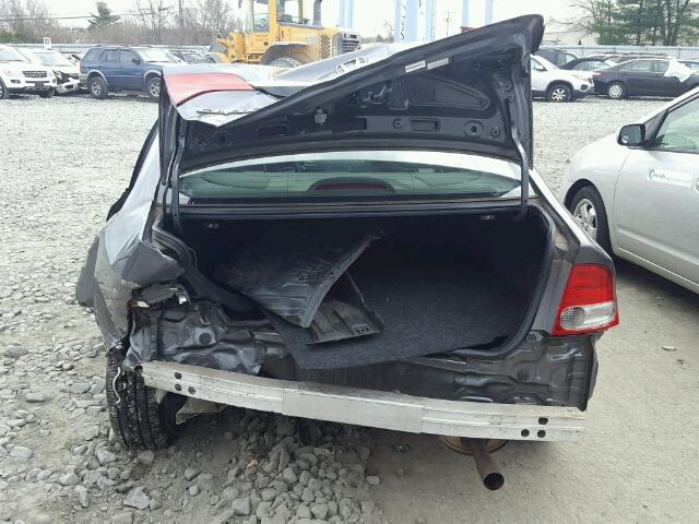 2HGFA16849H306185 - 2009 HONDA CIVIC EX GRAY photo 9