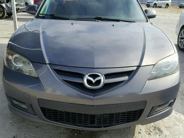 JM1BK323481821863 - 2008 MAZDA 3 S GRAY photo 9