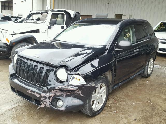 1J8FT47W57D185712 - 2007 JEEP COMPASS BLACK photo 2