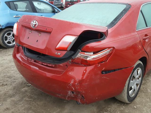 4T1BE46K69U284519 - 2009 TOYOTA CAMRY MAROON photo 9