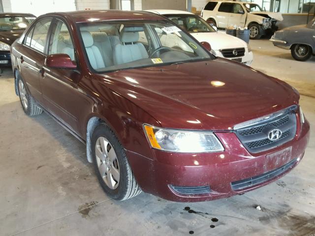 5NPET46C68H301232 - 2008 HYUNDAI SONATA BURGUNDY photo 1