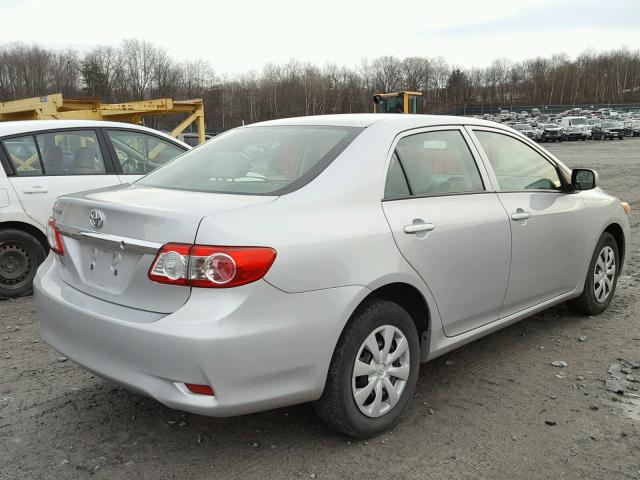 2T1BU4EE0DC924040 - 2013 TOYOTA COROLLA BA SILVER photo 4