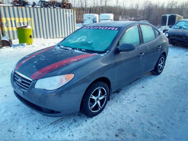 KMHDU45D39U643615 - 2009 HYUNDAI ELANTRA GL GRAY photo 2