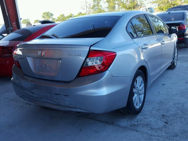 2HGFB2F86CH557039 - 2012 HONDA CIVIC EX SILVER photo 4