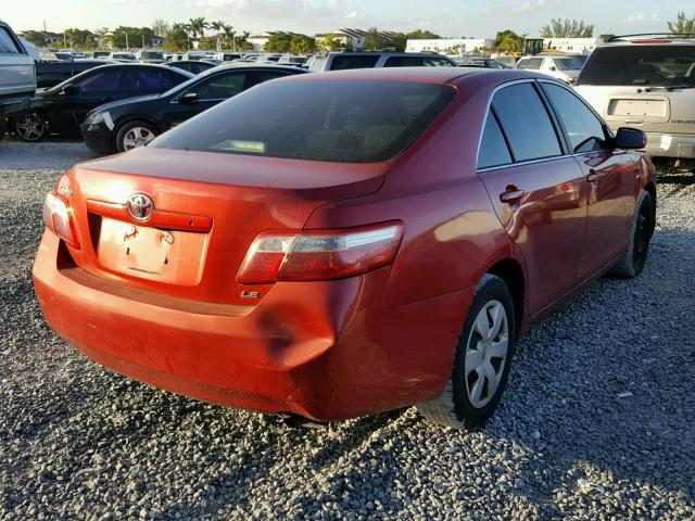 4T1BE46K59U398530 - 2009 TOYOTA CAMRY BASE RED photo 4