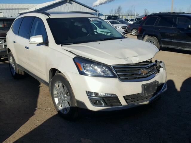 1GNKRGKD8EJ197614 - 2014 CHEVROLET TRAVERSE L WHITE photo 1