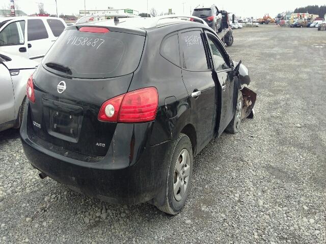 JN8AS5MV1AW144628 - 2010 NISSAN ROGUE S BLACK photo 4