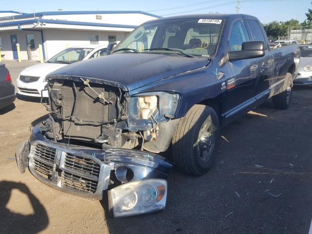 3D7KR28A78G235368 - 2008 DODGE RAM 2500 S ლურჯი ფოტო 2
