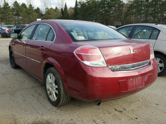 1G8ZS57NX7F139876 - 2007 SATURN AURA XE RED photo 3