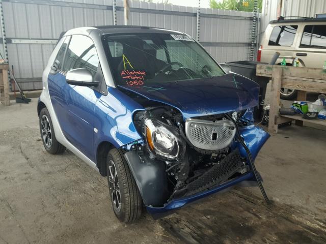 WMEFK5DA0HK116126 - 2017 SMART FORTWO CAB BLUE photo 1