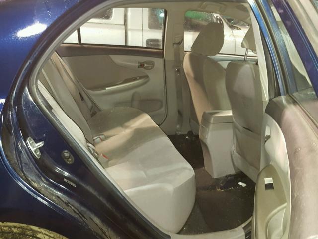 2T1BU4EE6BC609174 - 2011 TOYOTA COROLLA BA BLUE photo 6