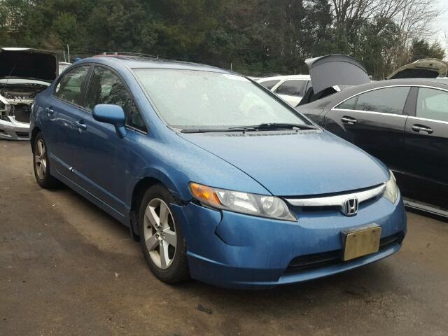 1HGFA15867L140110 - 2007 HONDA CIVIC EX BLUE photo 1