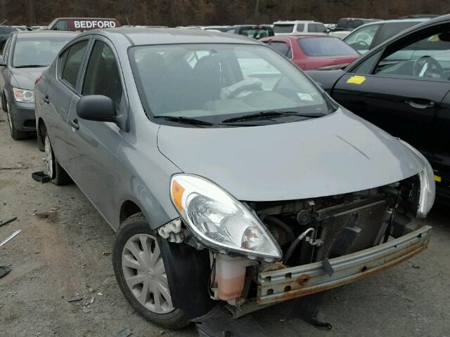 3N1CN7AP4CL858603 - 2012 NISSAN VERSA S GRAY photo 1