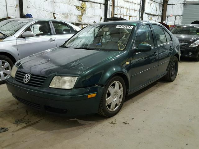 3VWSC29M6YM118867 - 2000 VOLKSWAGEN JETTA GLS GREEN photo 2