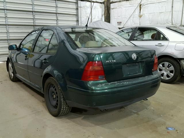 3VWSC29M6YM118867 - 2000 VOLKSWAGEN JETTA GLS GREEN photo 3