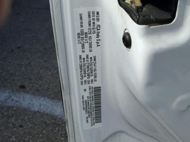 ZFBERFBT1F6A65022 - 2015 RAM PROMASTER 白色 照片 10