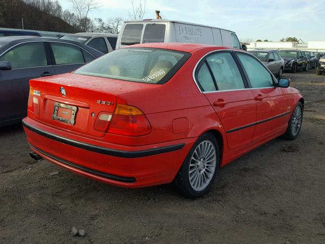 WBAAV53421JR78459 - 2001 BMW 330 I RED photo 4