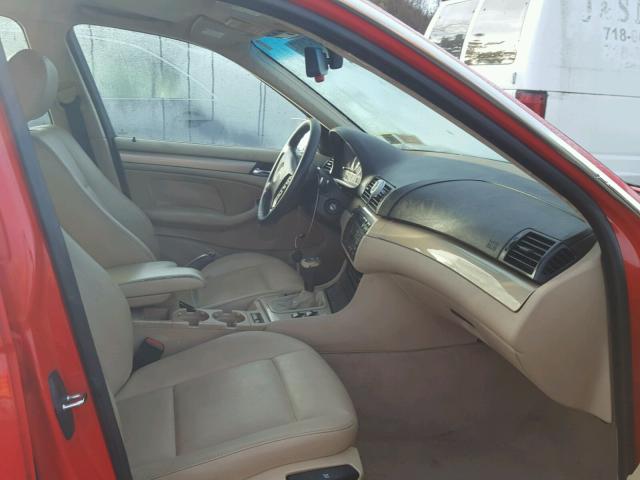 WBAAV53421JR78459 - 2001 BMW 330 I RED photo 5