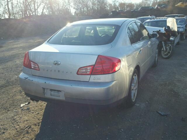 JNKCV51E64M609824 - 2004 INFINITI G35 SILVER photo 4