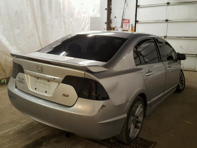 2HGFA16599H362175 - 2009 HONDA CIVIC LX SILVER photo 4