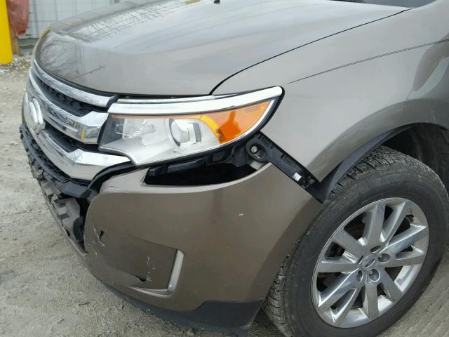 2FMDK3KCXCBA36815 - 2012 FORD EDGE LIMIT BROWN photo 9