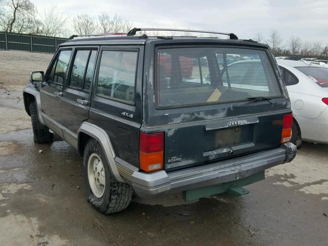 1J4FJ58S8ML603254 - 1991 JEEP CHEROKEE L GREEN photo 3