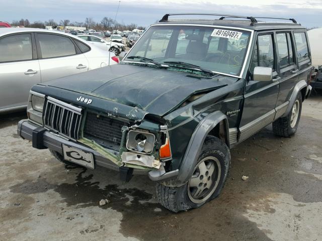 1J4FJ58S8ML603254 - 1991 JEEP CHEROKEE L GREEN photo 9