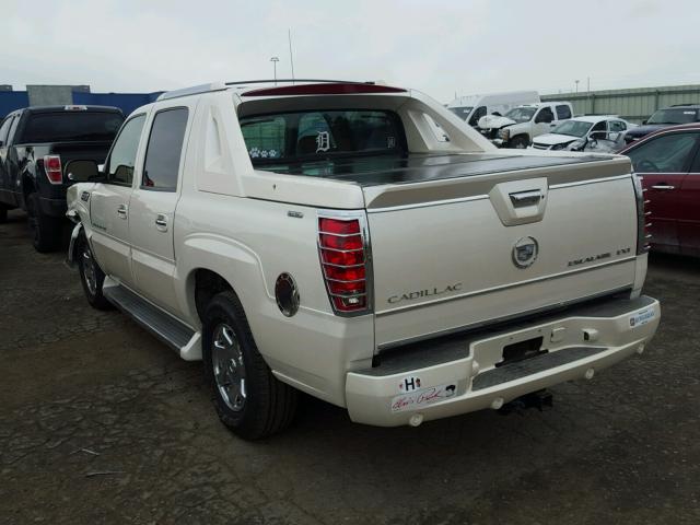 3GYEK62N76G163206 - 2006 CADILLAC ESCALADE E WHITE photo 3