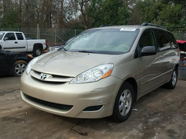 5TDZK23C67S036589 - 2007 TOYOTA SIENNA CE GOLD photo 2