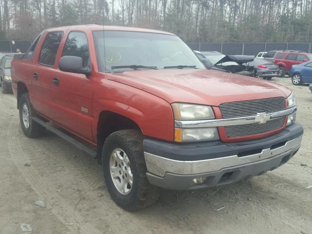 3GNEK13T53G282722 - 2003 CHEVROLET AVALANCHE ORANGE photo 1