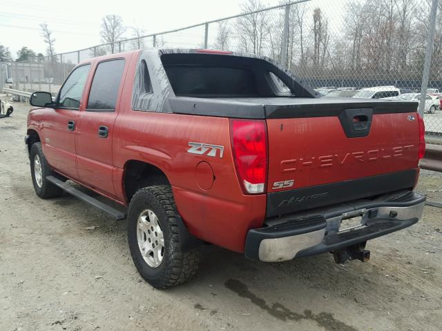 3GNEK13T53G282722 - 2003 CHEVROLET AVALANCHE ORANGE photo 3