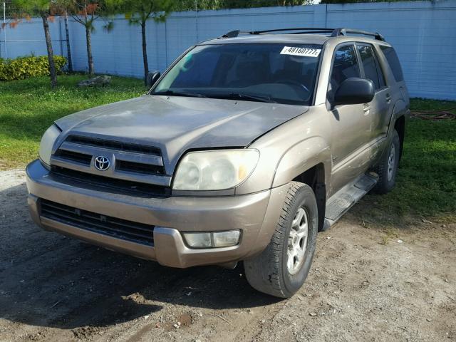 JTEZU14R130009333 - 2003 TOYOTA 4RUNNER SR GOLD photo 2