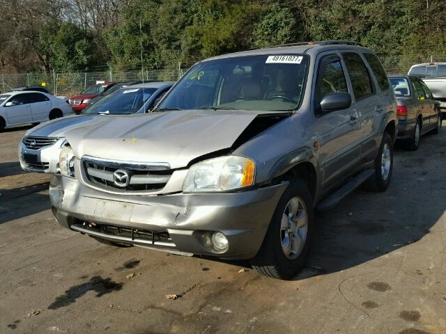 4F2YU09182KM15366 - 2002 MAZDA TRIBUTE LX GOLD photo 2