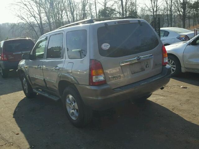 4F2YU09182KM15366 - 2002 MAZDA TRIBUTE LX GOLD photo 3