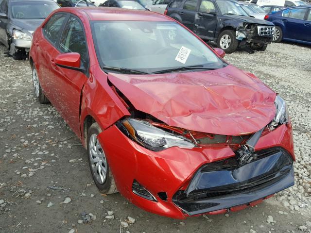 2T1BURHE3HC885457 - 2017 TOYOTA COROLLA L RED photo 1