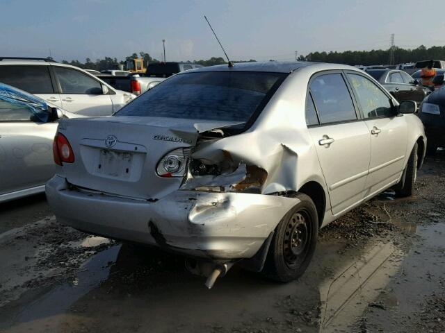 1NXBR32E64Z271776 - 2004 TOYOTA COROLLA CE GRAY photo 4