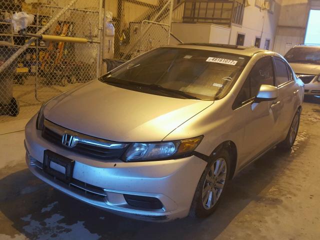 2HGFB2F99CH531740 - 2012 HONDA CIVIC EXL 银色 照片 2