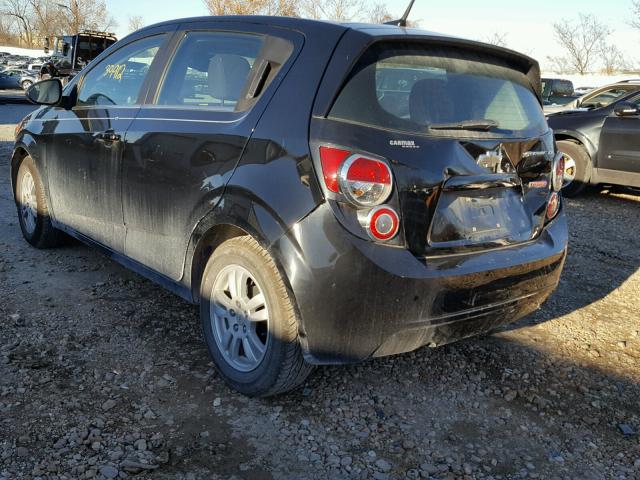 1G1JD6SB5C4162562 - 2012 CHEVROLET SONIC LT BLACK photo 3