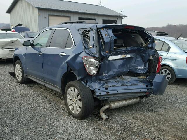 2CNALPEC3B6224120 - 2011 CHEVROLET EQUINOX LT BLUE photo 3